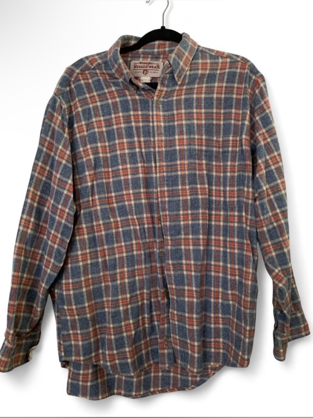 Wrangler Rugged Wear Vintage 90s Flannel Shirt L/XL